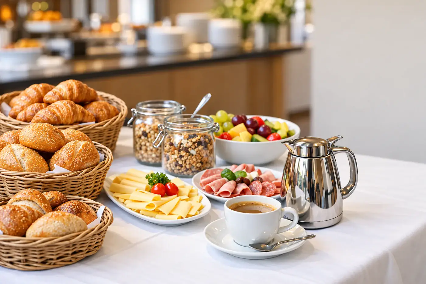 Breakfast buffet at the Parkhotel Bad Bevensen