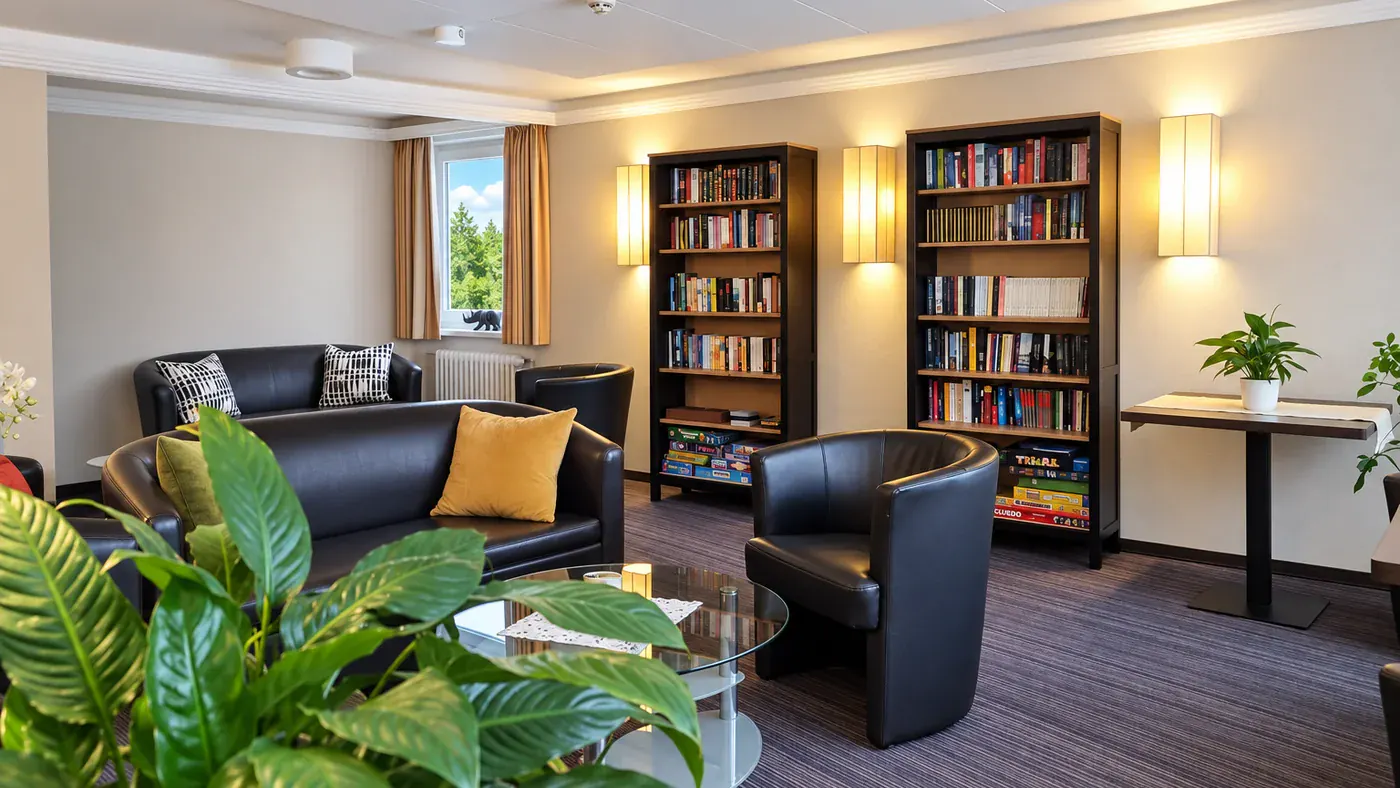 Cosy reading lounge