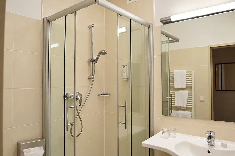 Bathroom in a single room