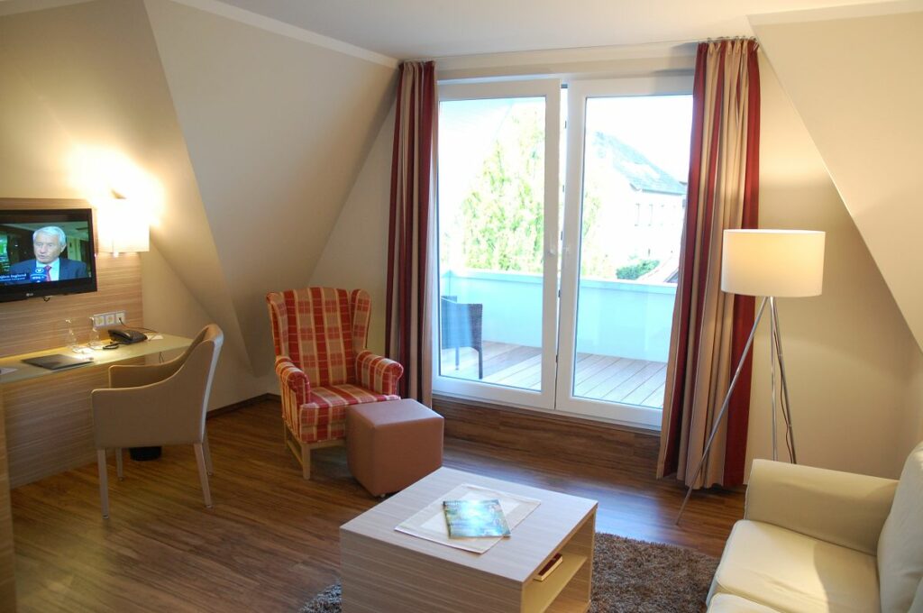 Einblick in ein Hotelzimmer im Parkhotel Bad Bevensen